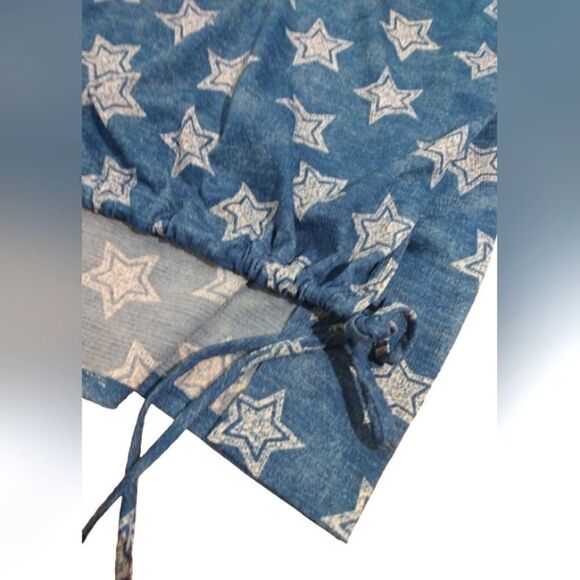 M&E Stars Summer Shirt Top SZ M - Picture 6 of 12